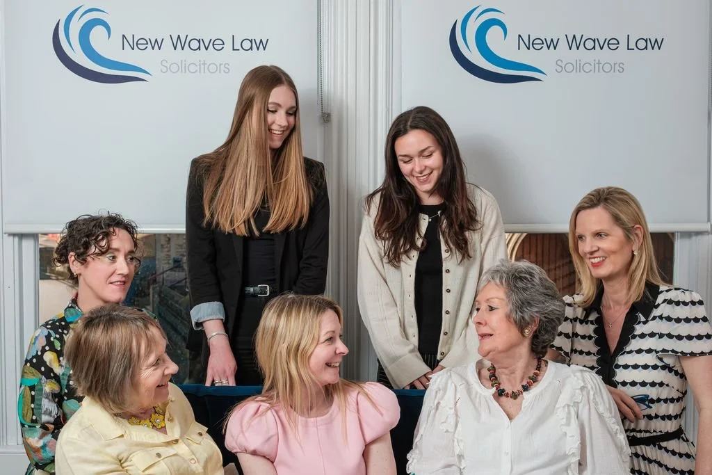 The New Wave Law team in conversation at the Manvers Street office, Bath